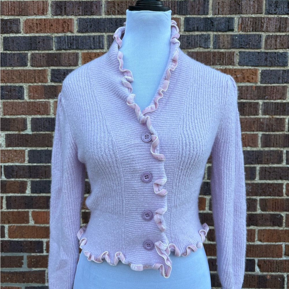 Habitual Kids Lavender Ruffle Sweater